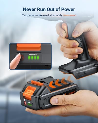 Cordless Pressure Washer with Rechargeable 3.0Ah Batteries W991