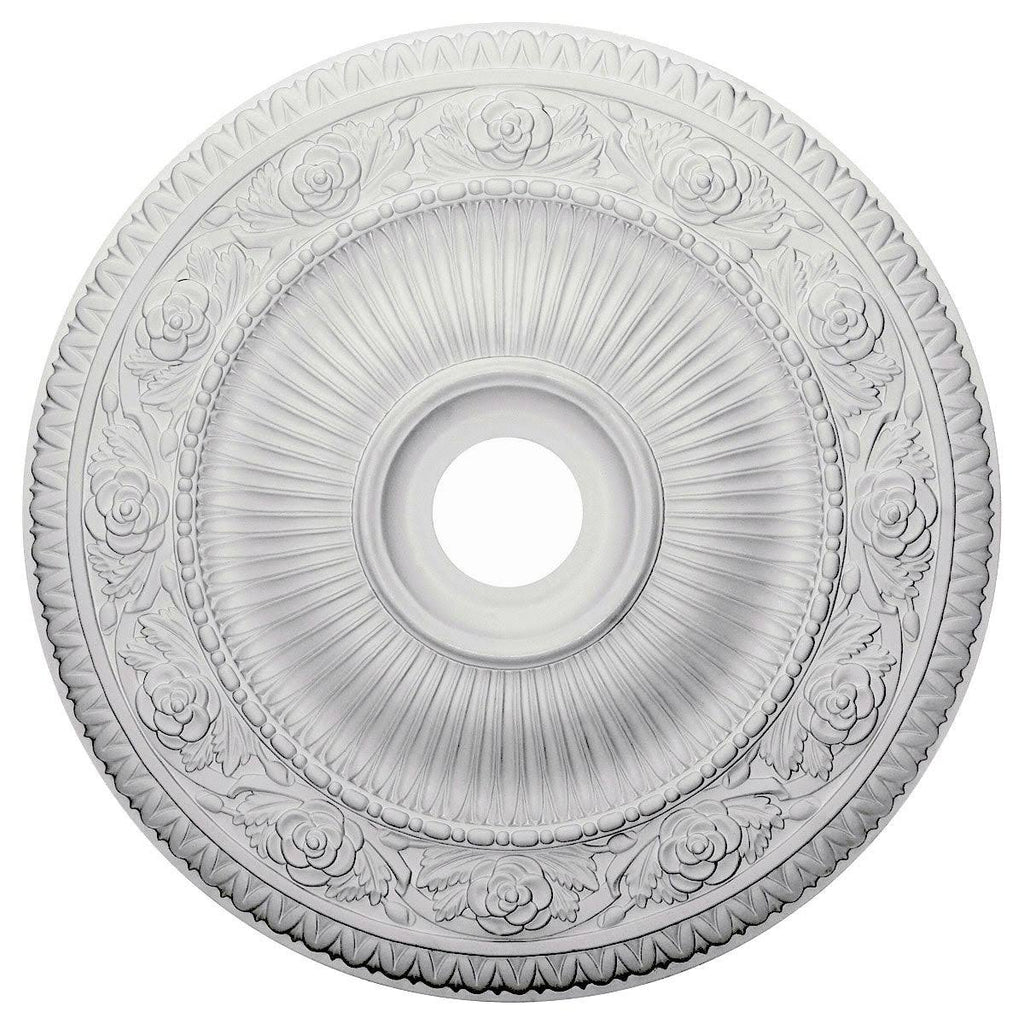Hand-Painted Silver Ceiling Medallion K661493