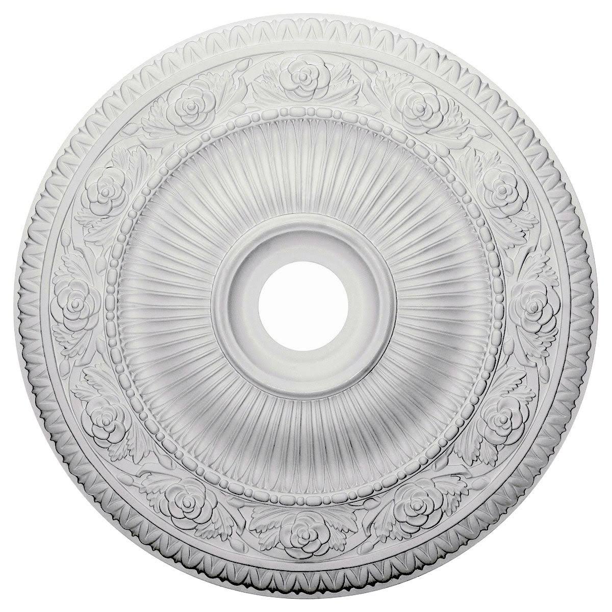 Hand-Painted Silver Ceiling Medallion K661493