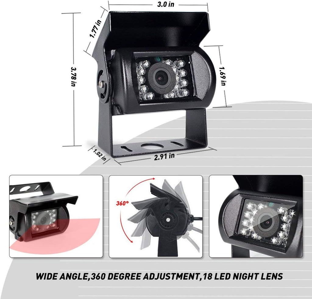 Backup Camera with Monitor 4 Channels Split Screen T235868