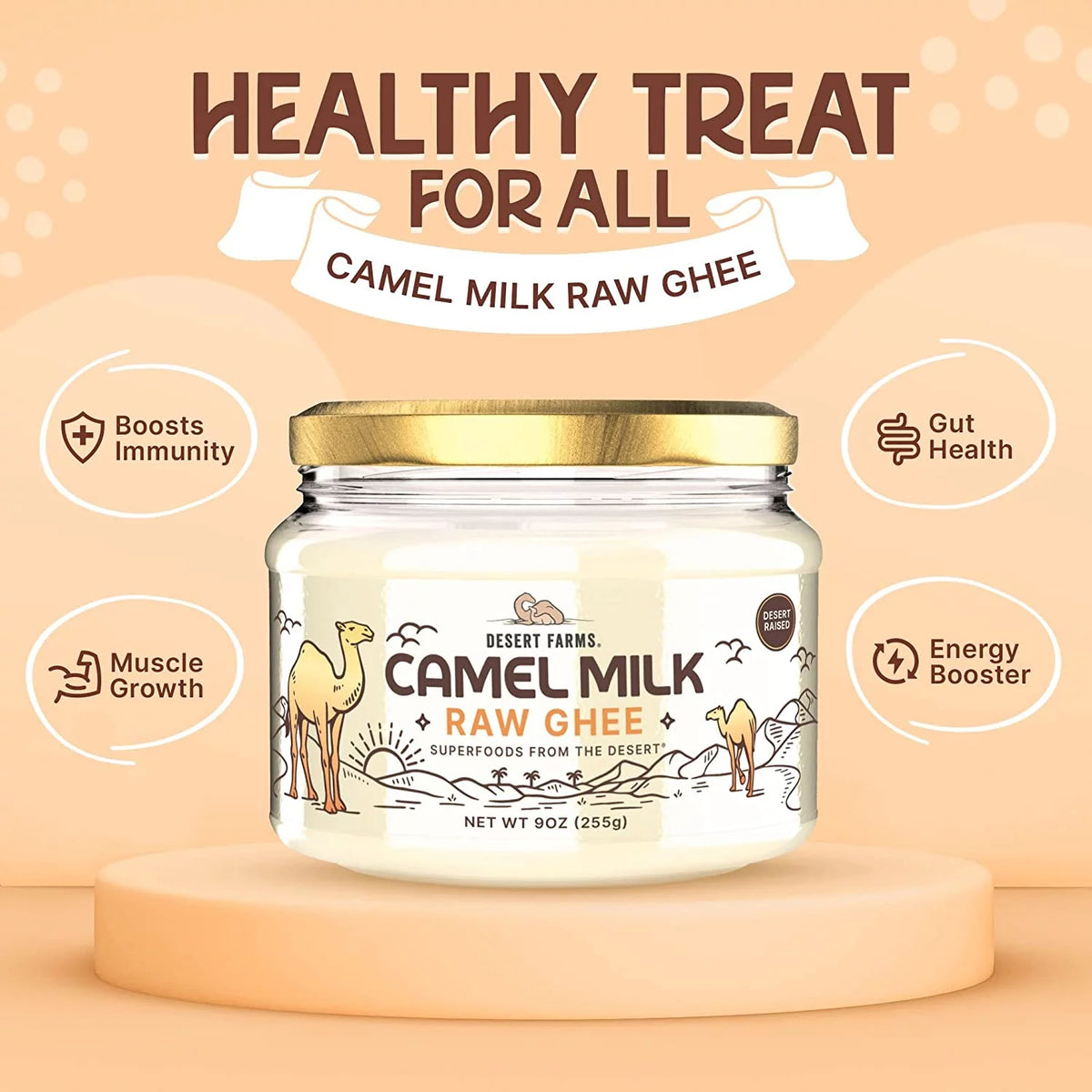 Grass-Fed Camel Ghee Butter (250 gms) Clarified Butter J4442