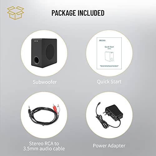 6.5" Active Powered Subwoofer in Black D149226