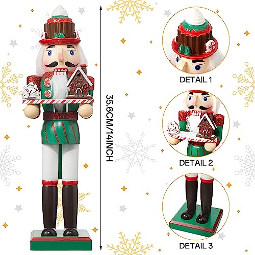 3 Pcs Pink Wooden Nutcracker Figures K37257