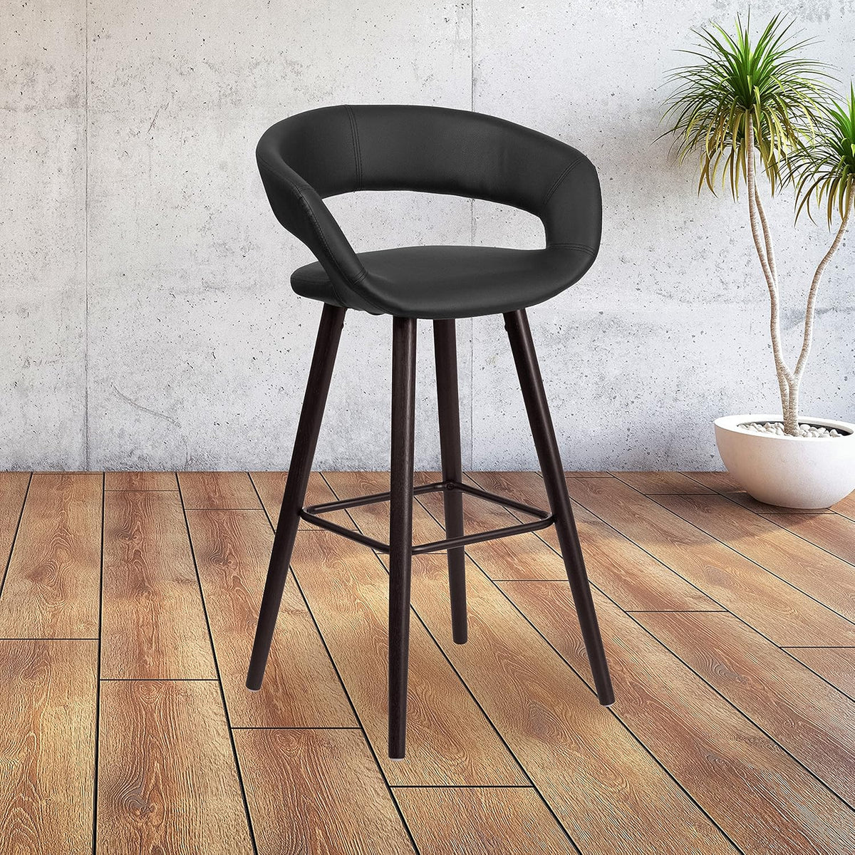 Cappuccino Wood Barstool U637835