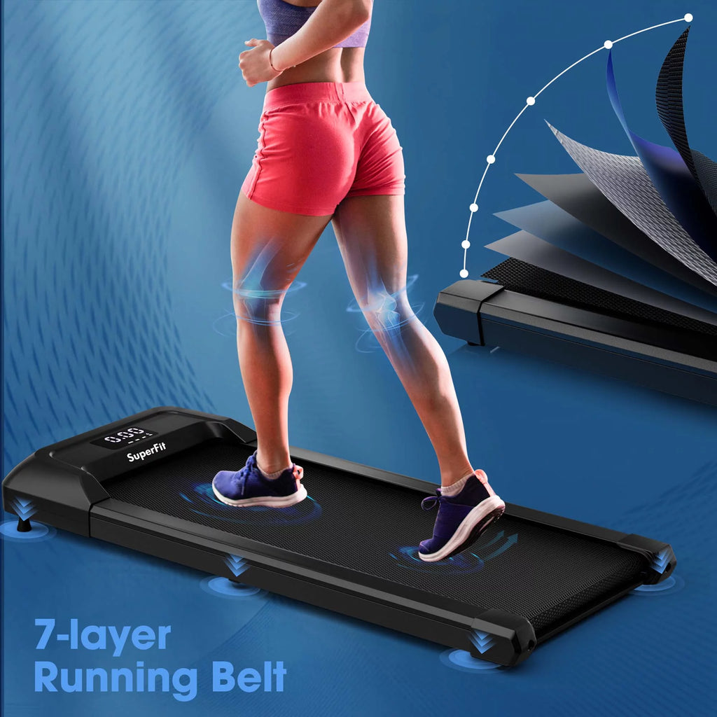 Black Walking Pad Under Desk Treadmill M89022