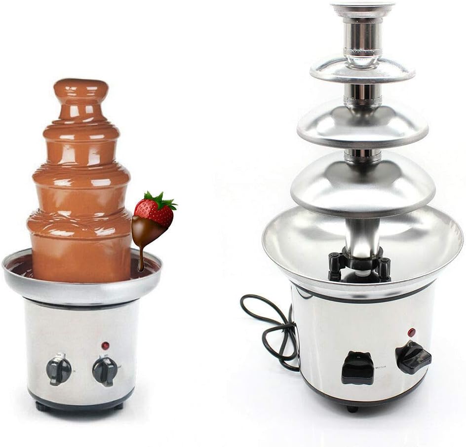4-Tier Stainless Steel Chocolate Fondue Fountain G69120