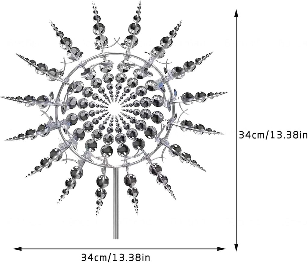 Wind Powered Kinetic Metal Windmill G920721