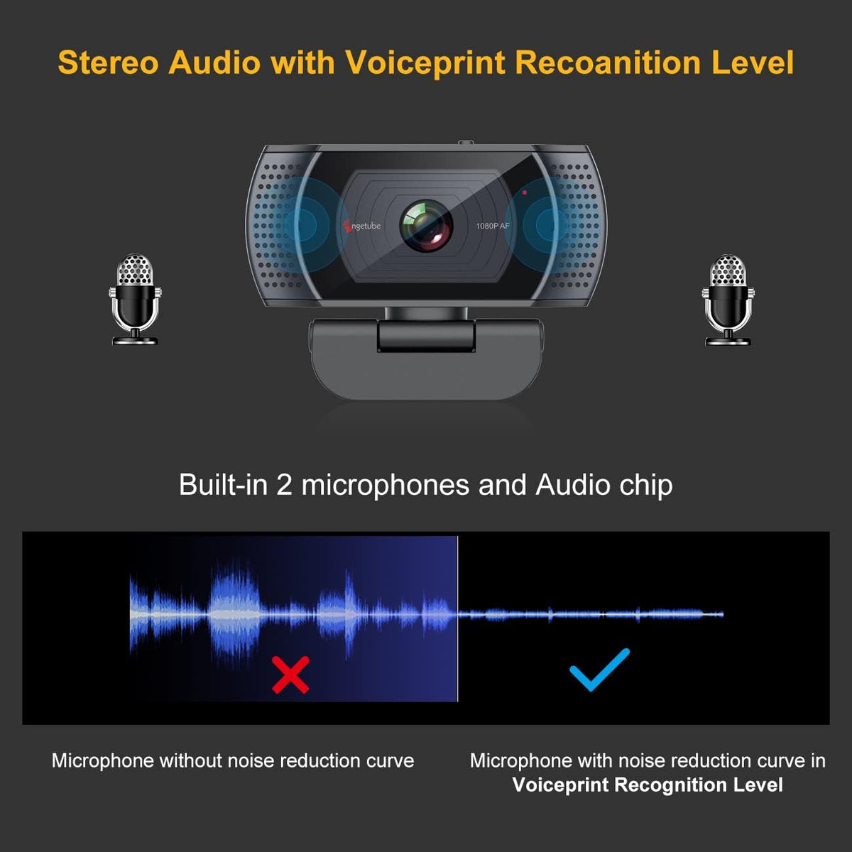 1080P USB Webcam with Microphone L2727