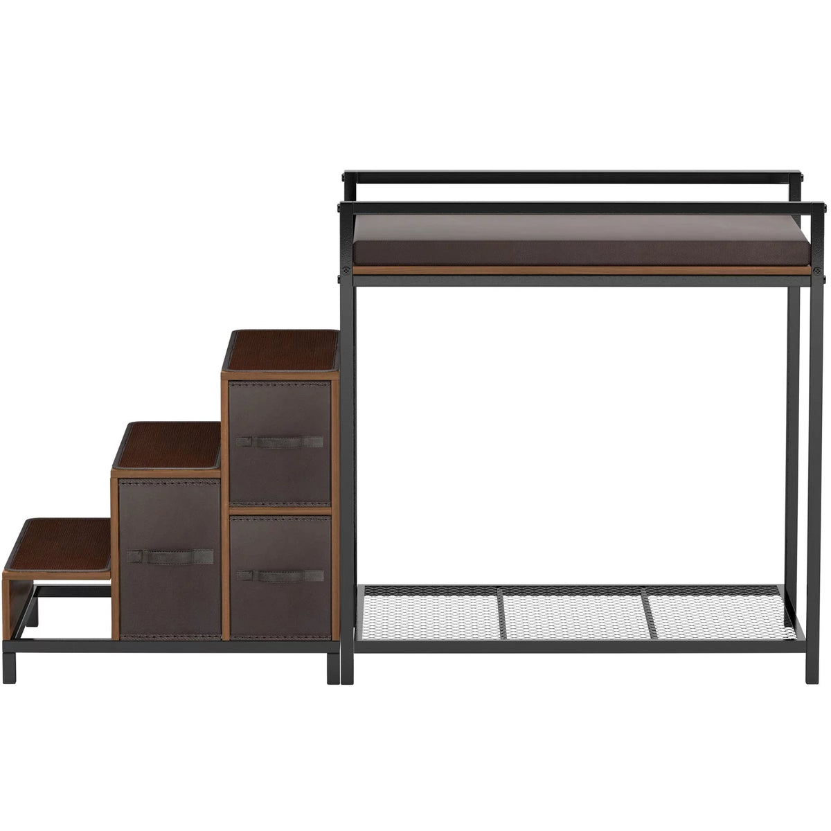 Dog Bunk Bed Elevated with Non-slip Pad and Storage K762834