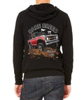 Black Fleece Zipper Hoodie V657689