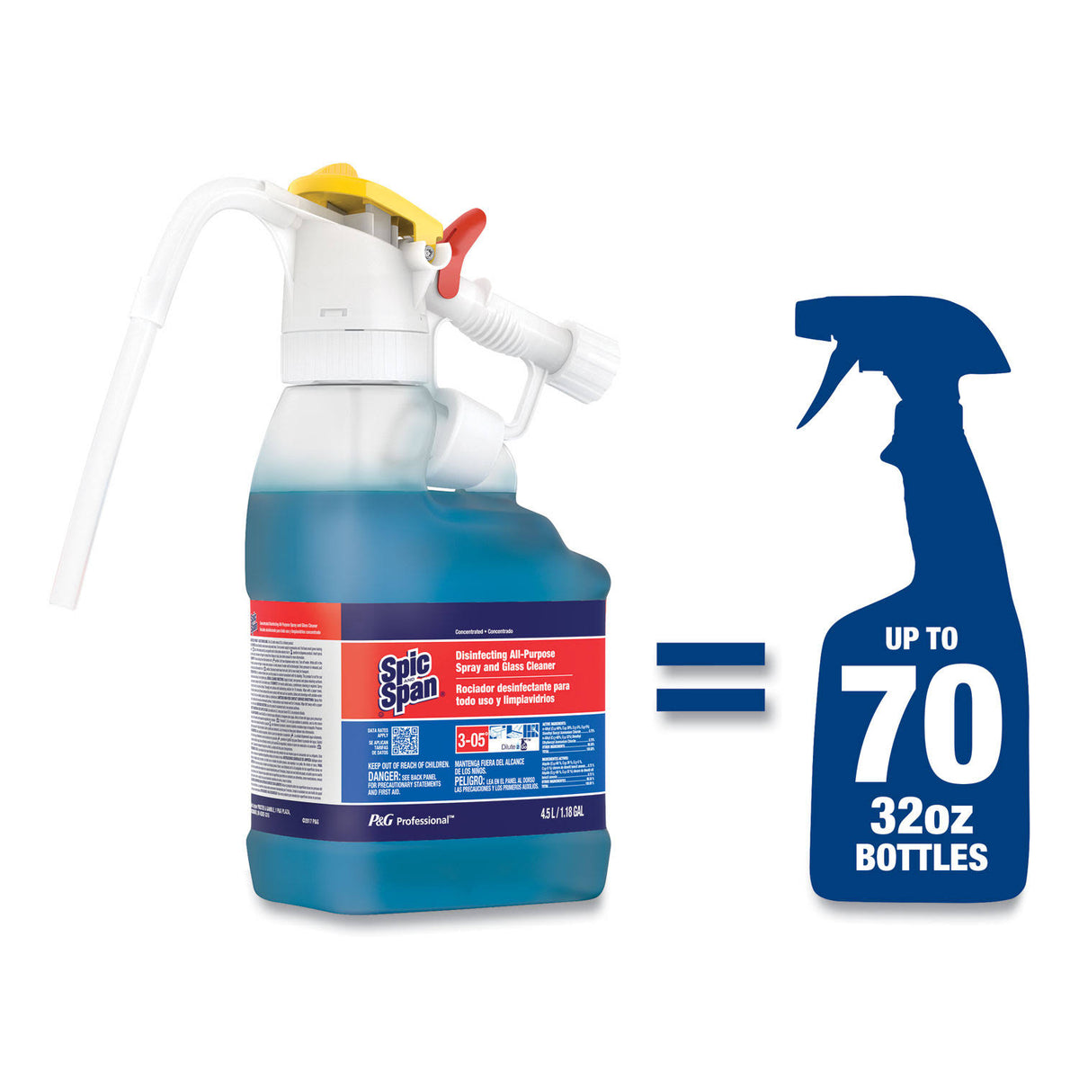All-Purpose Spray and Glass Cleaner, Fresh Scent, 4.5 L Jug G8048
