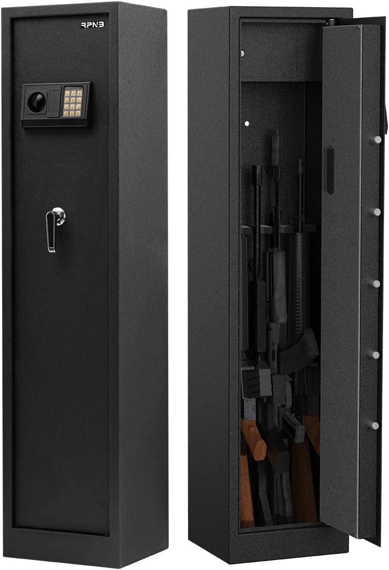 5-Gun Large Metal Rifle Gun Security Cabinet C15958