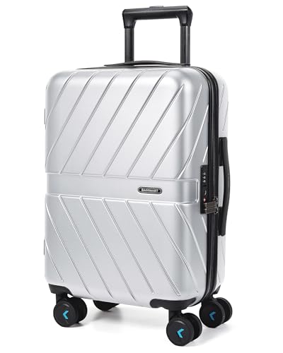 Black 20 inch Polycarbonate Hardside Carry On Luggage H330805