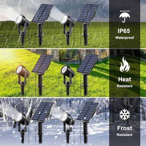 Cold White Solar Spot Lights IP65 Waterproof Landscape Light L353