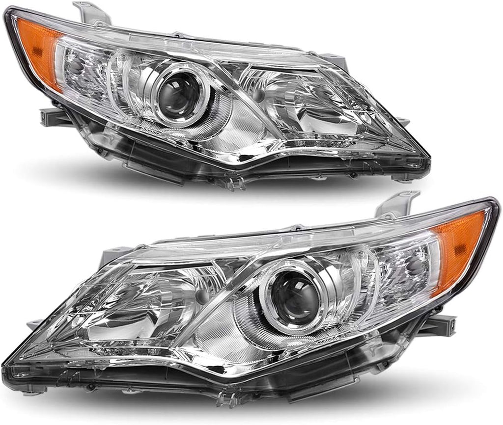 Headlight Assembly with Chrome Housing Clear Lens Y91463
