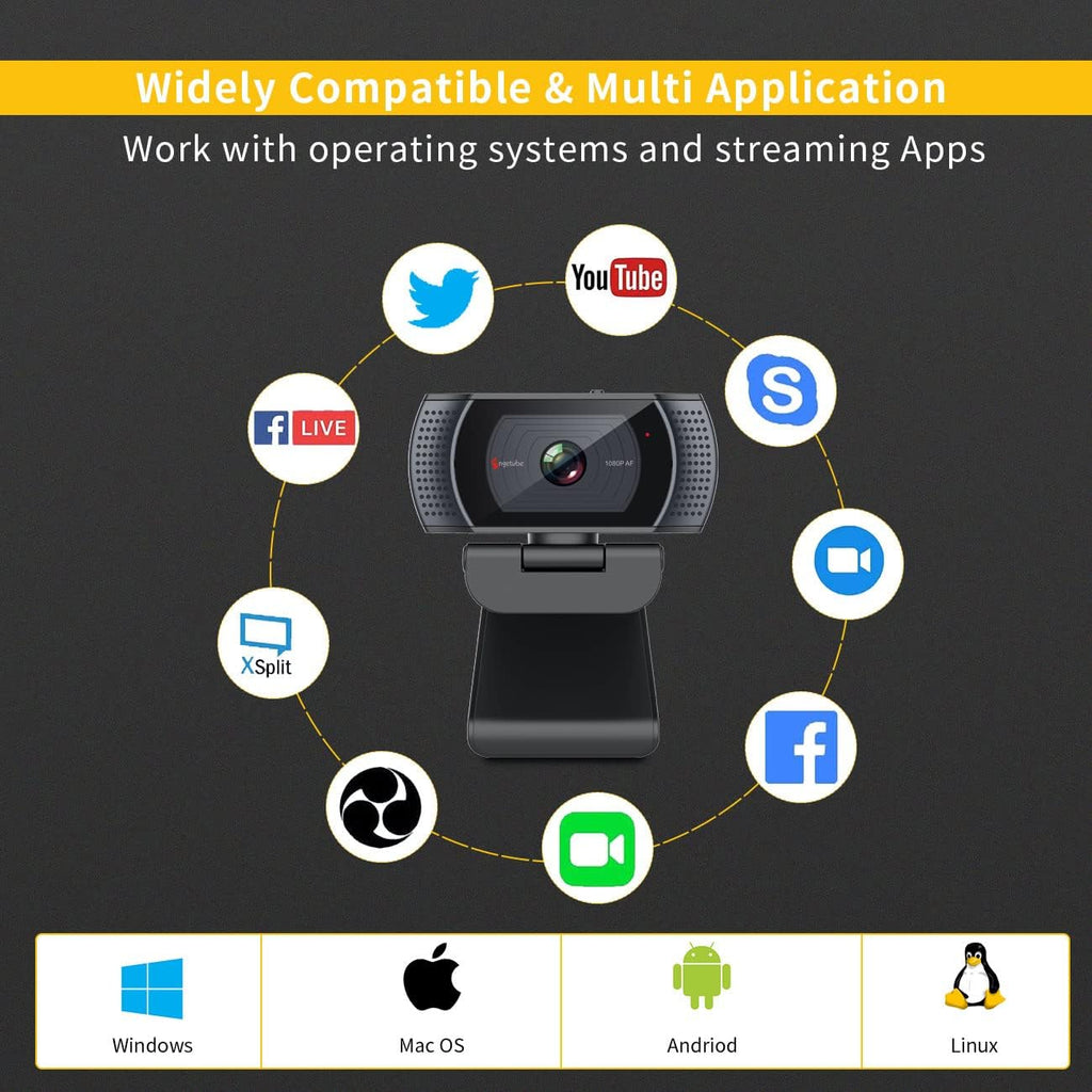 1080P USB Webcam with Microphone L2727