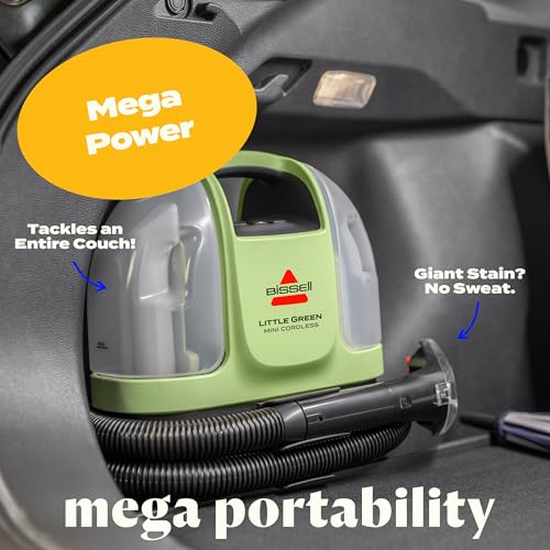 Portable Carpet and Upholstery Deep Cleaner with Self-Cleaning Tool M458514