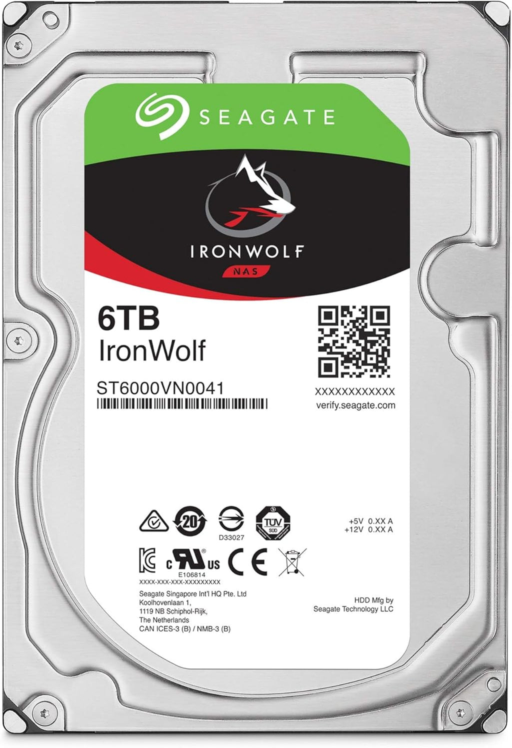 6TB NAS Internal Hard Drive HDD 3.5 Inch SATA 7200 RPM 256MB Cache V31411