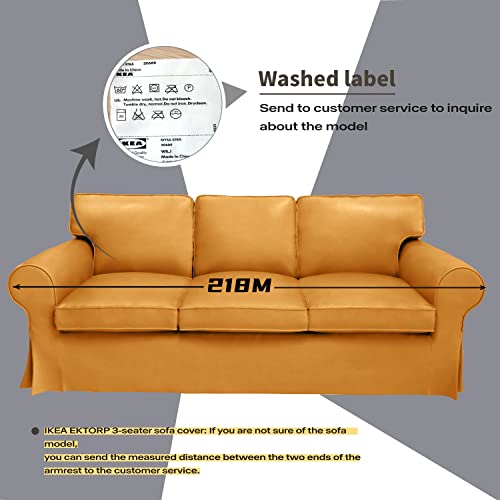 3 Seat Linen Sofa Cover S237468