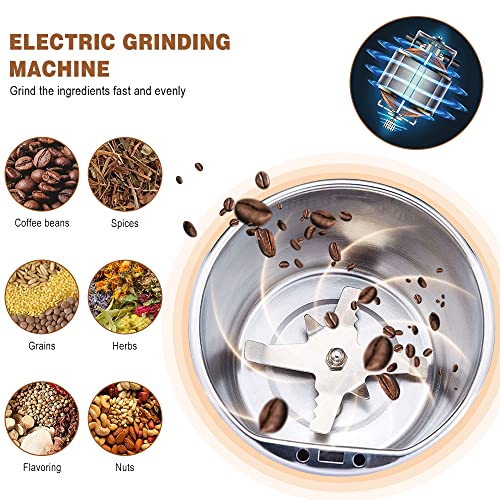 Stainless Steel Coffee Grinder (WHITE) Q80031