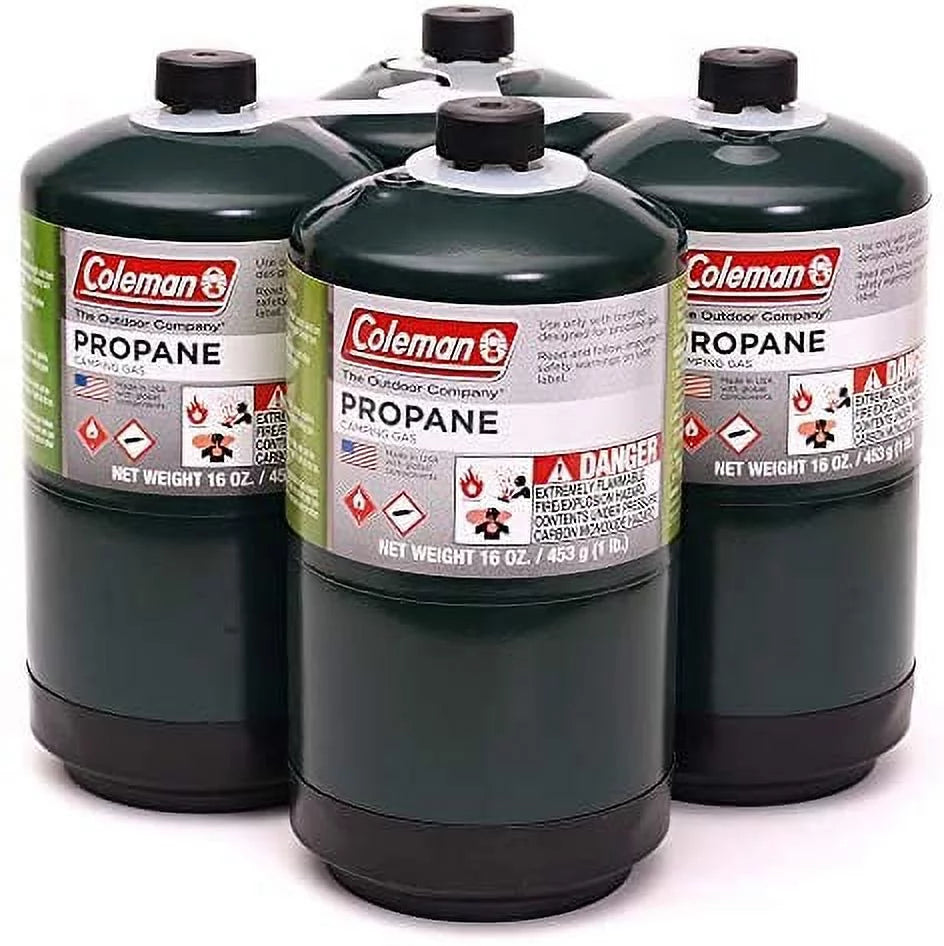 16 oz Propane Camping Cylinder 4-Pack L523