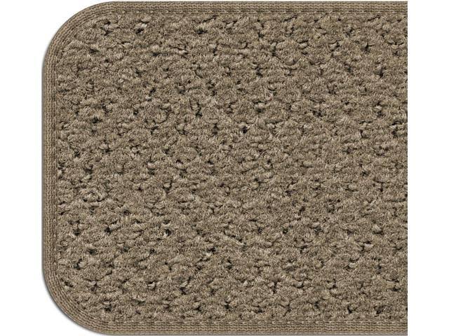 Set of 15 Skid-Resistant Carpet Stair Treads - Camel Tan - 8 in. x 30 in. N3007
