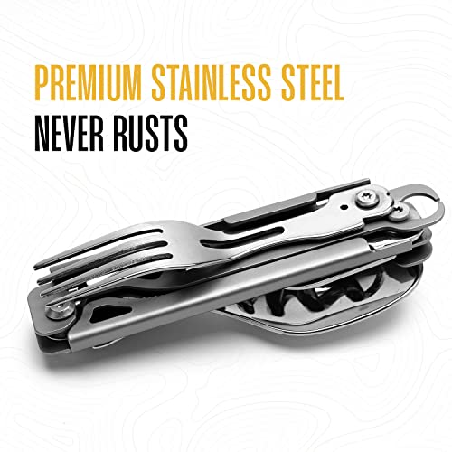 10 In 1 Stainless Steel Pocket Hatchet Multi tool With Sheath R63599