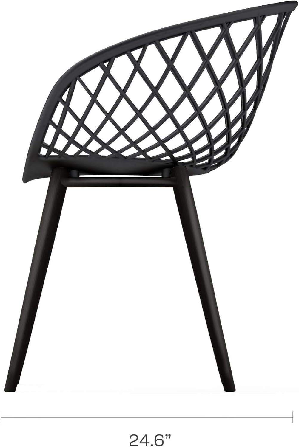 Black Dining Chair Set of 2 W452