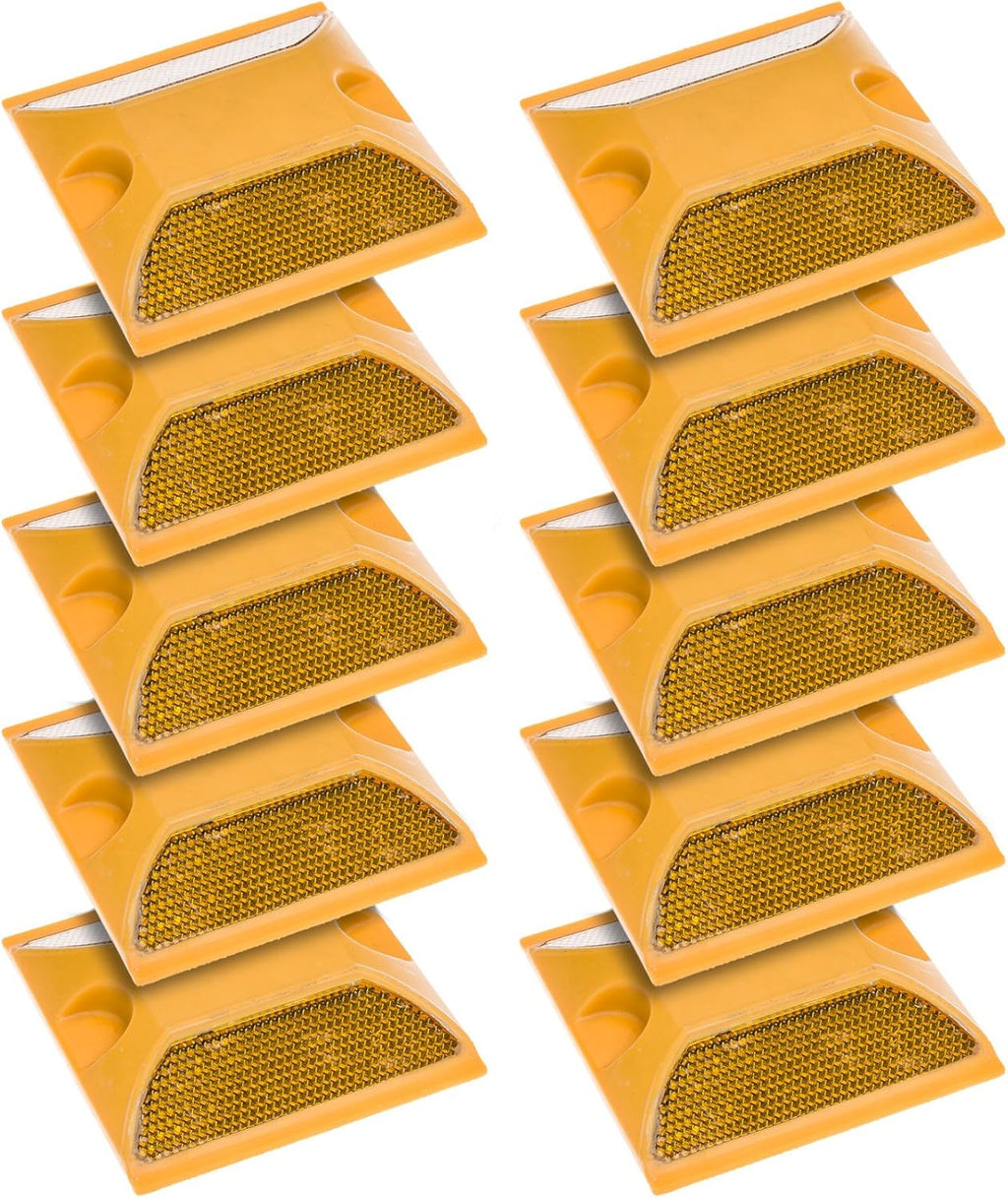 20 Pack Yellow Reflective Road Pavement Marker Y787890