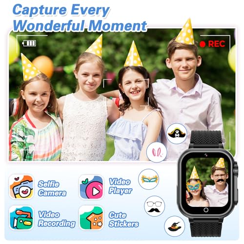 Kids Smart Watch with 32 Puzzle Games Camera Music Player Pedometer A8153