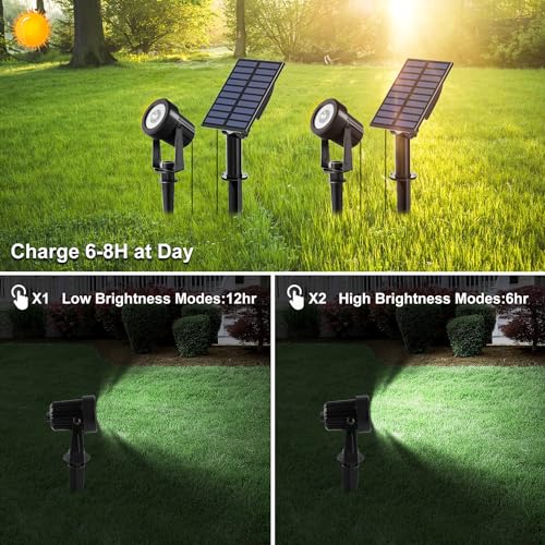 Cold White Solar Spot Lights IP65 Waterproof Landscape Light L353