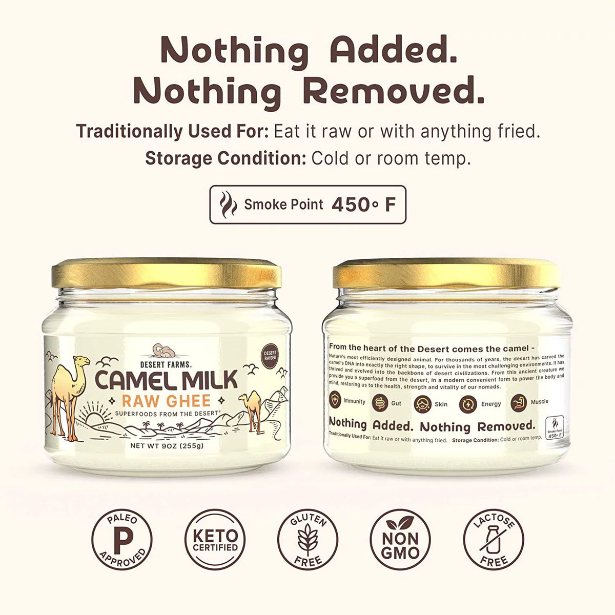 Grass-Fed Camel Ghee Butter (250 gms) Clarified Butter J4442