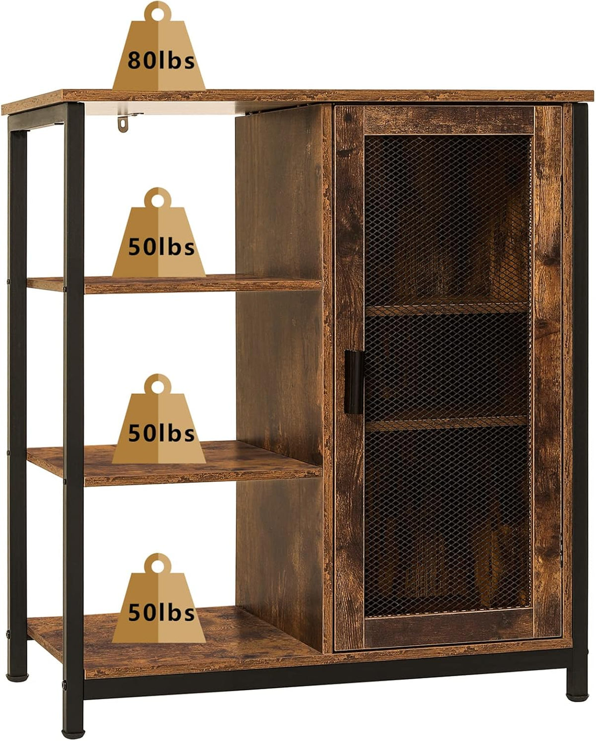 Storage Cabinet with Shelves and Door P846