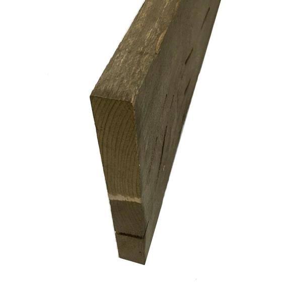 1 in. x 8 in. x 8 ft. Barn Wood Pine Board Driftwood Brown (3 per Box) Z1293