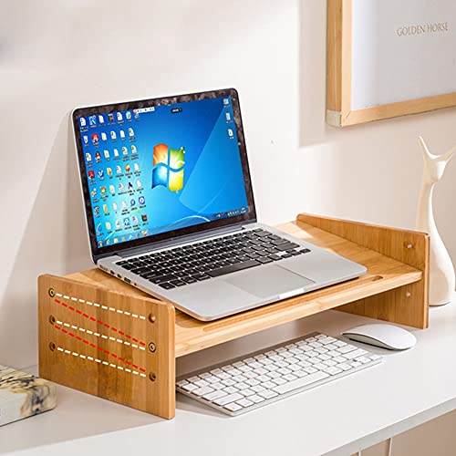 Bamboo Computer Monitor Stand Riser O8994