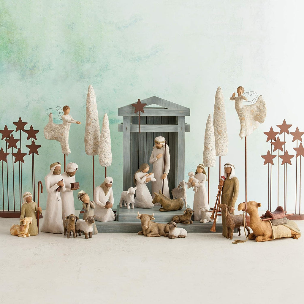 3-piece set hand-painted nativity figures U774