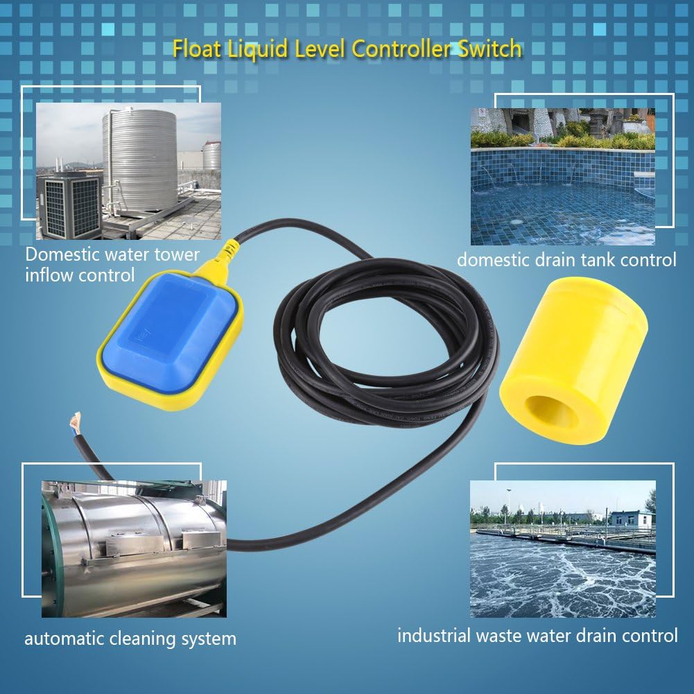 Polypropylene Cable Type Water Level Float Switch Pack of 2 D68611