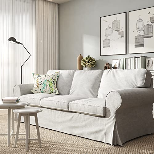 3 Seat Linen Sofa Cover S237468