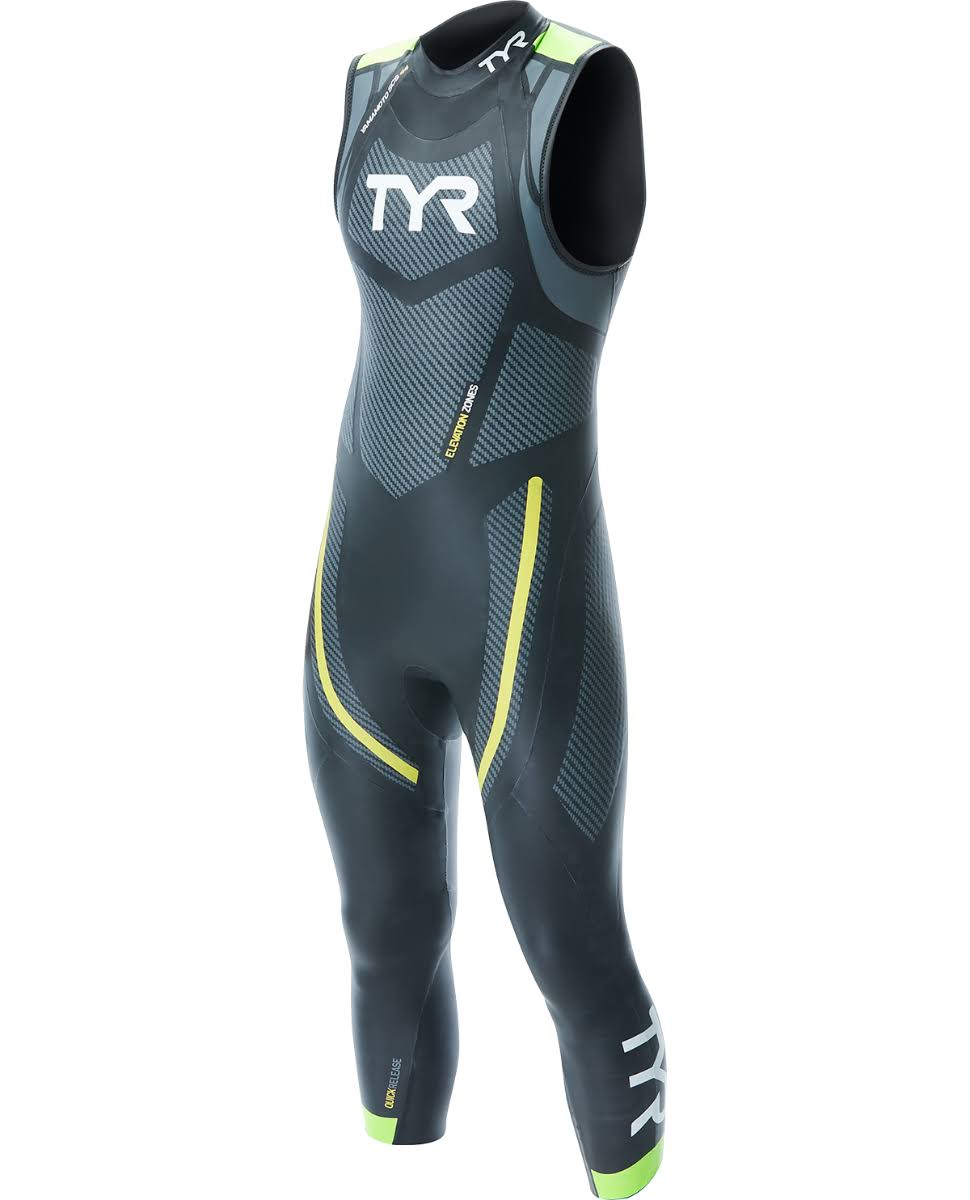 Sleeveless Wetsuit Black Yellow Xs B186