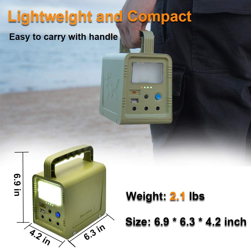 84Wh Portable Power Station with 18W Solar Panel M948930