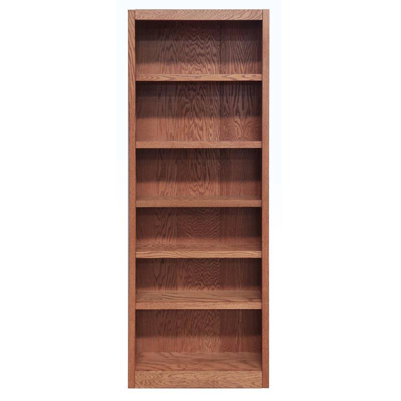 84x22 6-Shelf Wood Bookcase W64241