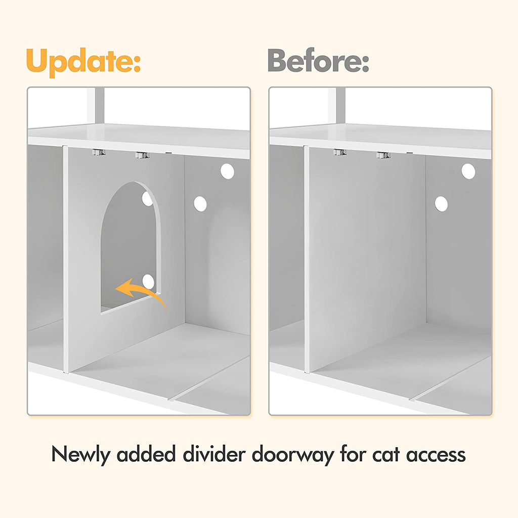 Cat Litter Box Enclosure with Storage Shelf C60496