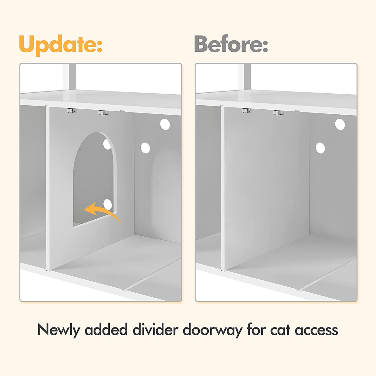 Cat Litter Box Enclosure with Storage Shelf C60496
