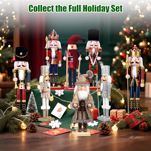 15 Inch Wooden Nutcracker Figure (Gold) L49691