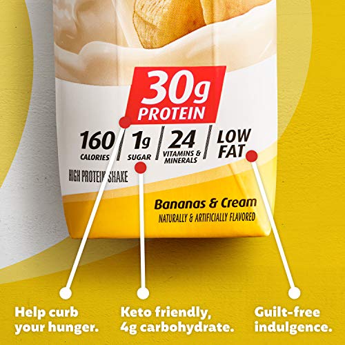 30g Shakes Bananas and Cream, 44 Fl Oz, Pack of 4 U155084