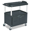 MediaMaster Three-Shelf AV Cart with Cabinet R147062