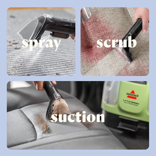 Portable Carpet and Upholstery Deep Cleaner with Self-Cleaning Tool M458514