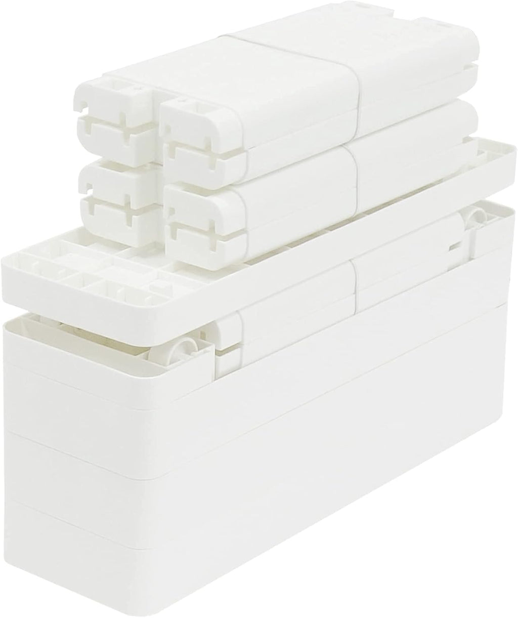 White 4 Tiers Slim Rolling Storage Cart M91733