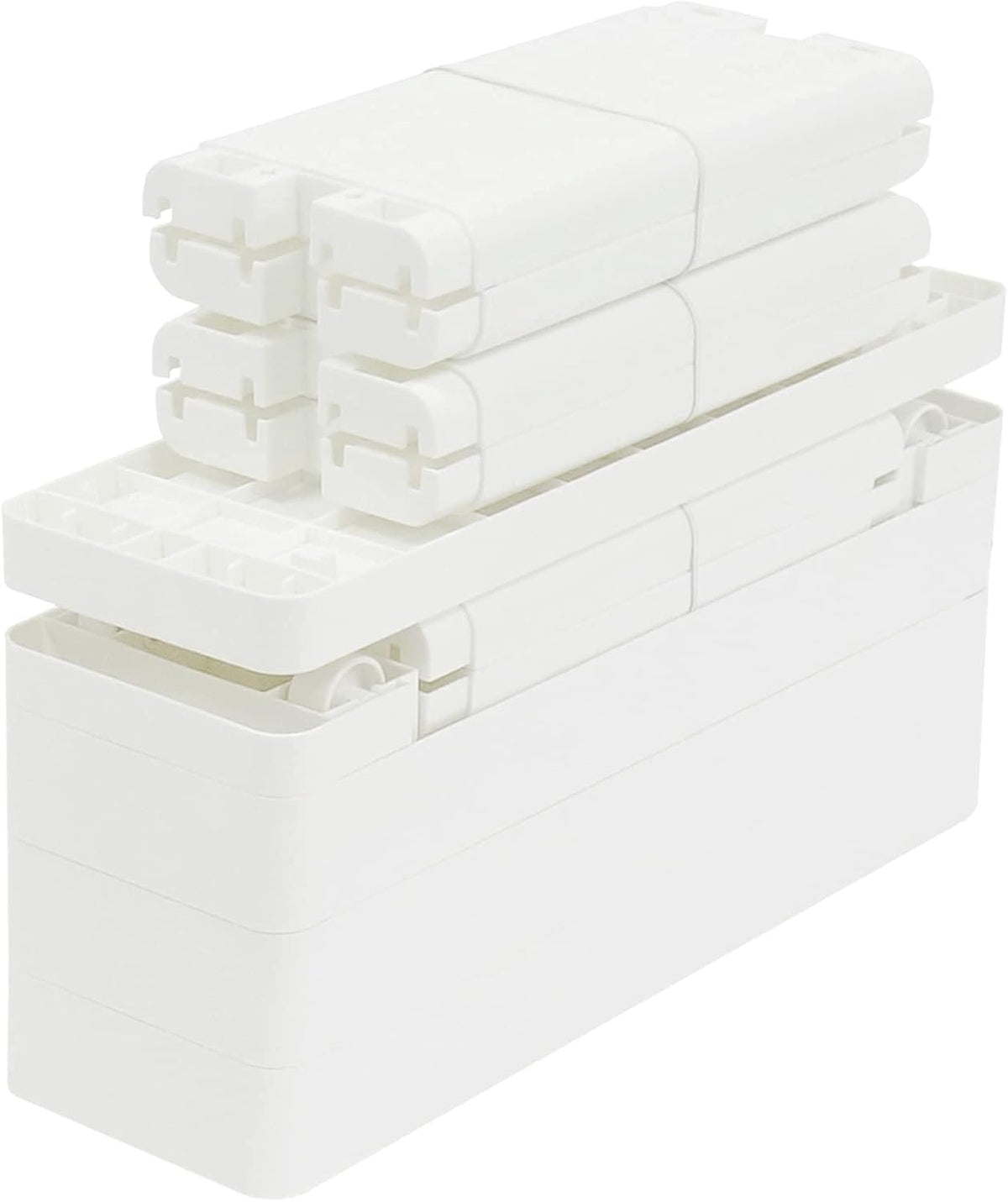 White 4 Tiers Slim Rolling Storage Cart M91733