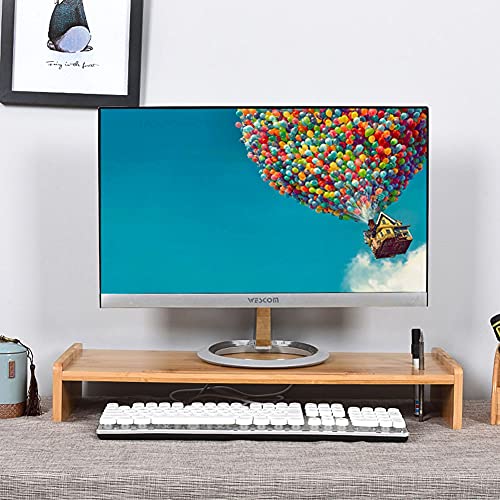 Bamboo Computer Monitor Stand Riser O8994